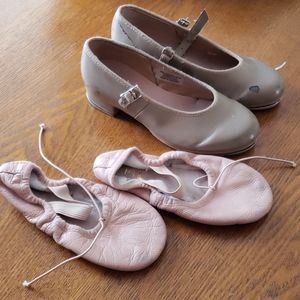 Ballet and tap shoes